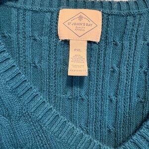 St. John's Bay Deep Teal Knit Pullover